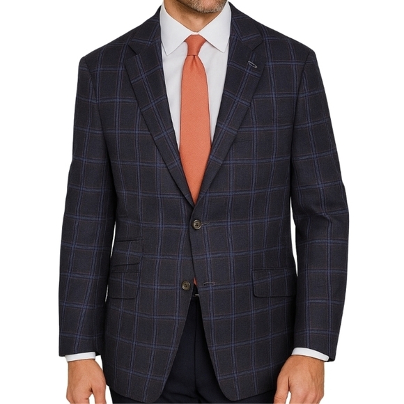 Vitale Barberis Canonico Other - Vitale Barberis Canonico Wool Silk Linen Blend Men's 44 Single Breasted Blazer